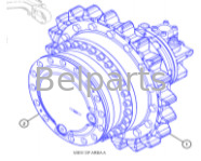 Части экскаватора E320 320 Travel Gearbox 511-6006 511-6007 571-4032 Travel Reduction Gear