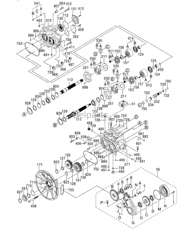 ZX470-5G гидравлический насос Belparts экскаватор главный насос для Hitachi 4633472 9184686