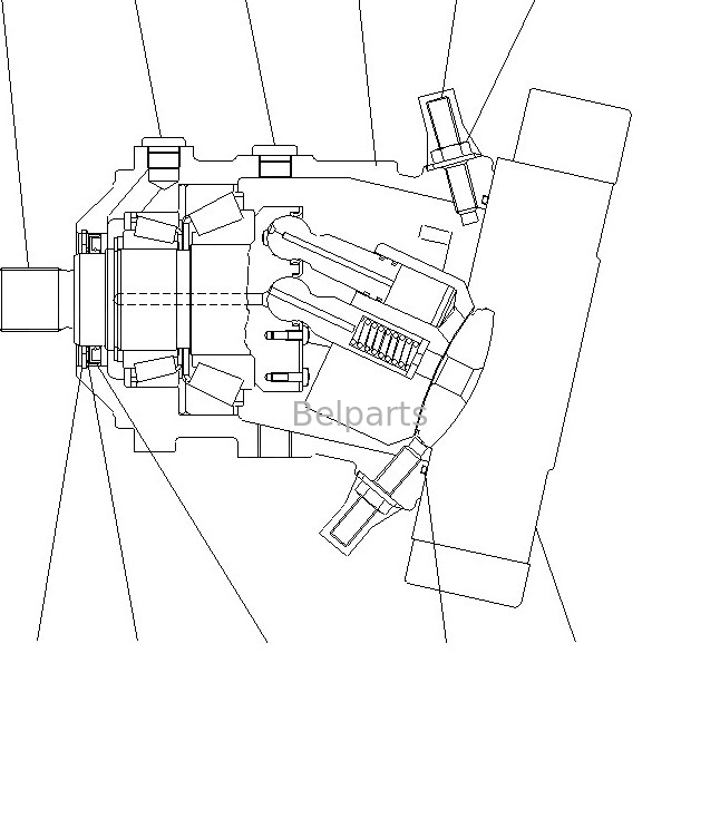 Komatsu экскаватор путевой мотор 416-18-31701 WA150-5 конечный привод колесные погрузчики