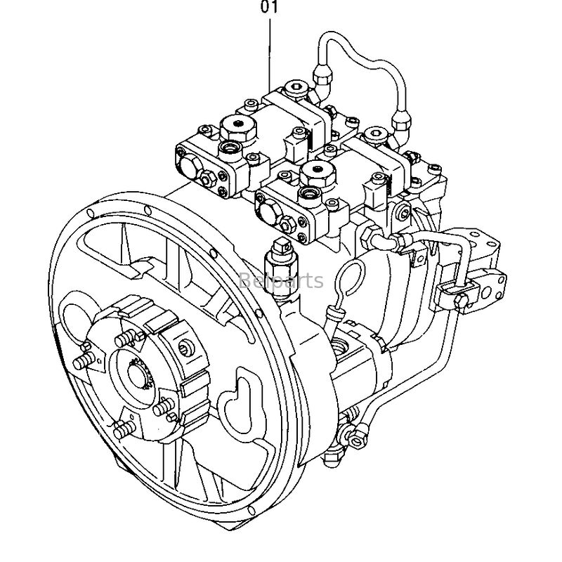 EX200-5 EX210-5 EX220-5 EX230-5 Главный гидравлический насос для экскаватора Hitachi, запасные части 9150726 9152668 9151945 9155142 HPV0102 HPV102 Аксиально-поршневой насос