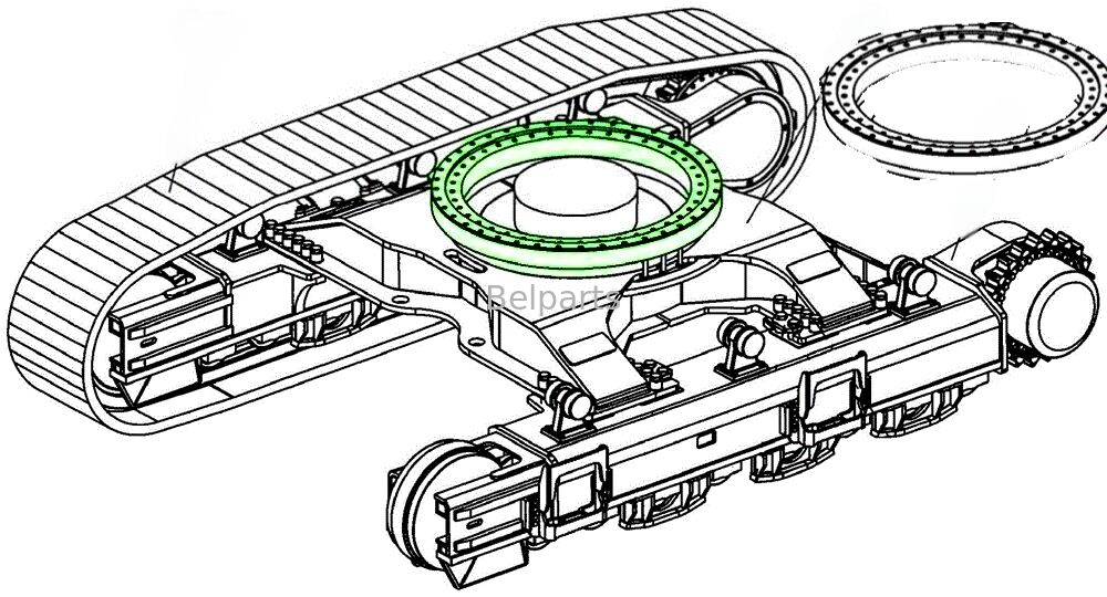 Поворотный подшипник DX226 для запасных частей экскаватора Doosan TAF200327108604J Поворотное кольцо
