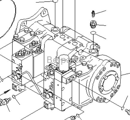 Главный гидравлический насос для KOMATSU PC1100-6 PC1100LC-6 PC1100SP-6 Части экскаватора 708-2L-00532 708-2L-00531 708-2L-00522 708-2L-00521 708-2H-00322 708-2H-00321 Пистоновый насос