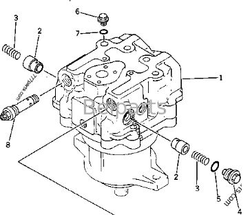 Гидравлический раскачивающийся двигатель для PC1000-1 PC1000LC-1 PC1000SE-1 PC1000SP-1 Komatsu экскаваторная часть 706-77-01131 706-77-01130