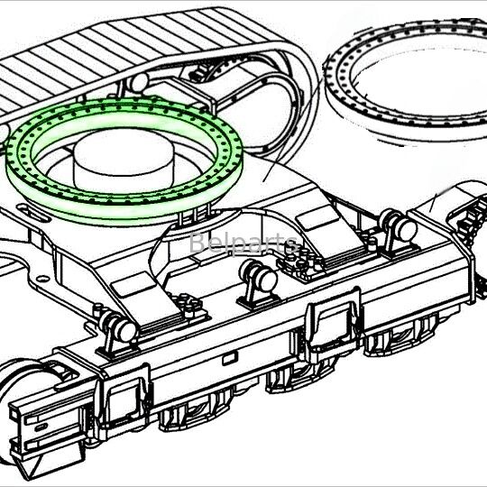 U27-4 Свинговый подшипник для экскаватора Kubota запасные части RH418-19110 Свинговый кольцо Свинговый круг OEM