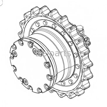 Мини-экскаватор главной передачи John Deere 15, часть AT111860, AT111858, редуктор двигателя перемещения