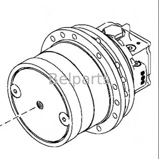 Экскаватор главной передачи John Deere 70D, часть TH110966, гидравлический редуктор двигателя хода